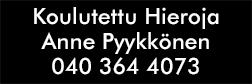Koulutettu Hieroja Anne Pyykkönen logo